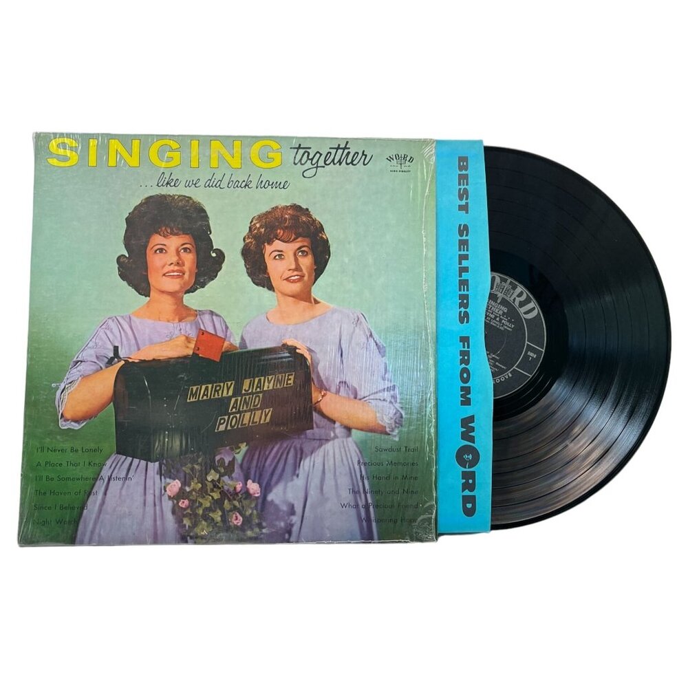 Mary Jayne and Polly Singing Together Vinyl LP Christian Gospel in Shrink VG+